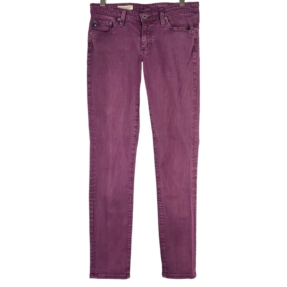 AG Adriano Goldschmied Skinny Jeans in Plum